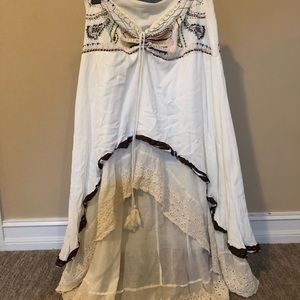 BOHO maxi dress and BOHO high low skirt